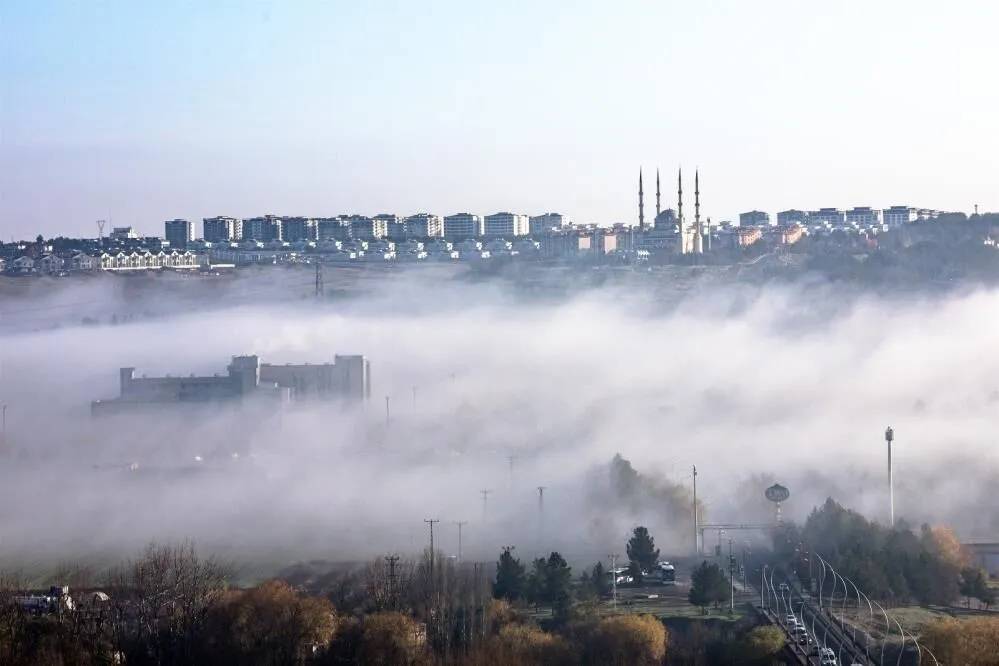 Diyarbakır Hevsel Bahçelerinde sis kartpostallık görüntüler oluşturdu 4